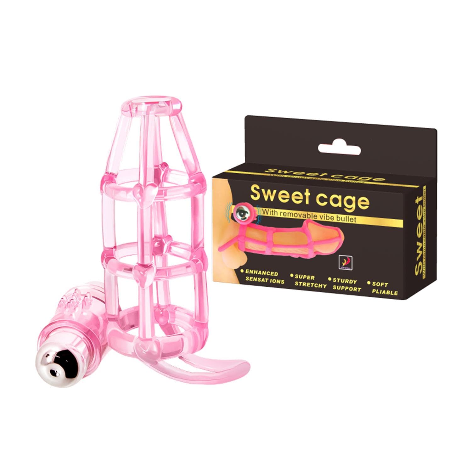 Baile Sweet Cage Çıkarılabilir Bullet’lı Titreşimli Penis Kafesi