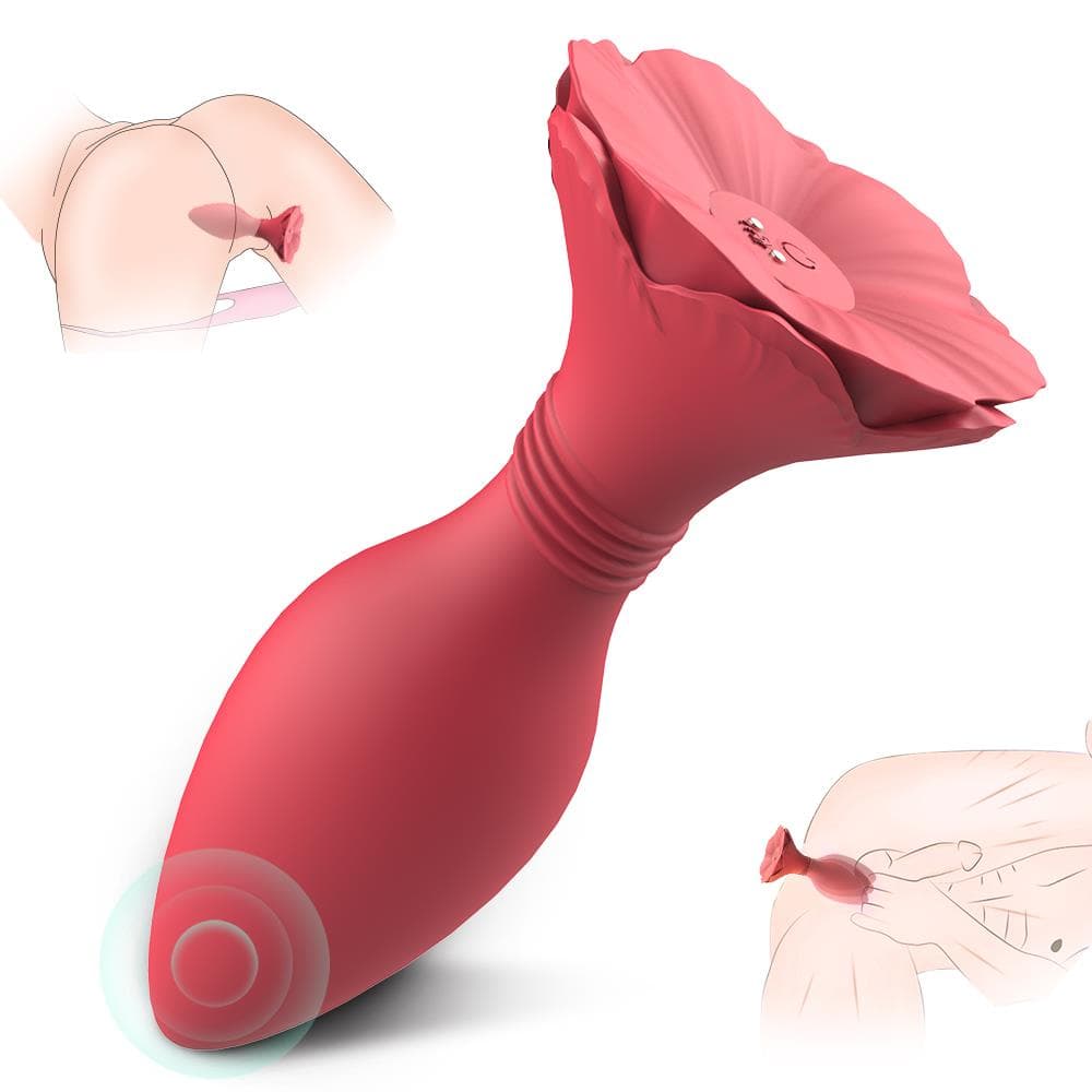 S-Hande Morning Glory Kırmızı Plug Vibratör